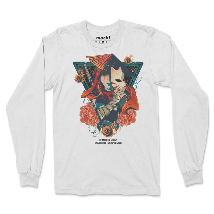 anime-manga-japanese-t-shirts-clothing-apparel-streetwear-Anbu in the Shadows • Long Sleeve Tee (Front Only)-mochiclothing