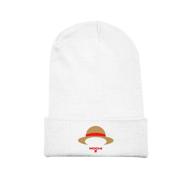 anime-manga-japanese-t-shirts-clothing-apparel-streetwear-Straw • Beanie Hat (Embroidered Design)-mochiclothing