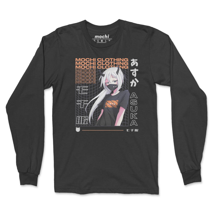 anime-manga-japanese-t-shirts-clothing-apparel-streetwear-Asuka • Long Sleeve Tee-mochiclothing