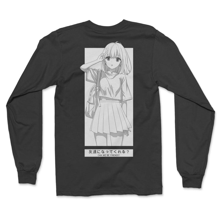 anime-manga-japanese-t-shirts-clothing-apparel-streetwear-Friends 2.0 • Long Sleeve Tee (Front & Back)-mochiclothing