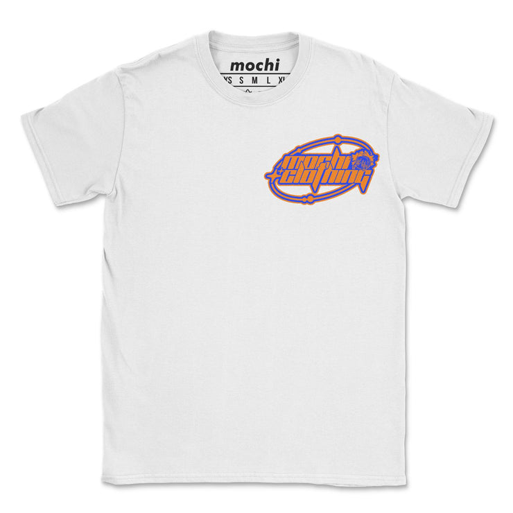 anime-manga-japanese-t-shirts-clothing-apparel-streetwear-Mochi Y2K Sunset Orange (Front Only) • T-Shirt-mochiclothing