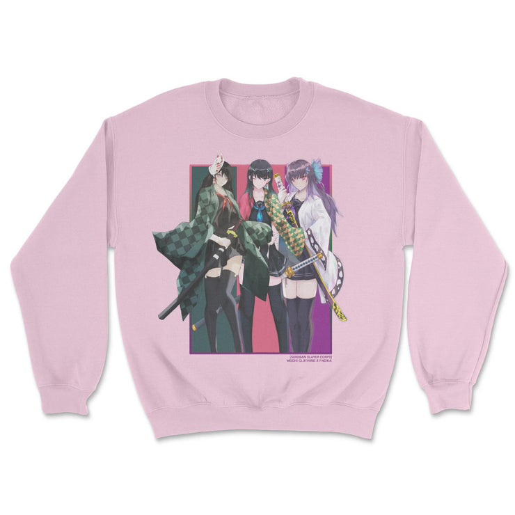 anime-manga-japanese-t-shirts-clothing-apparel-streetwear-Sukeban Trio • Sweatshirt-mochiclothing