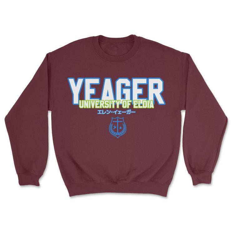 anime-manga-japanese-t-shirts-clothing-apparel-streetwear-Yeager University • Sweatshirt-mochiclothing